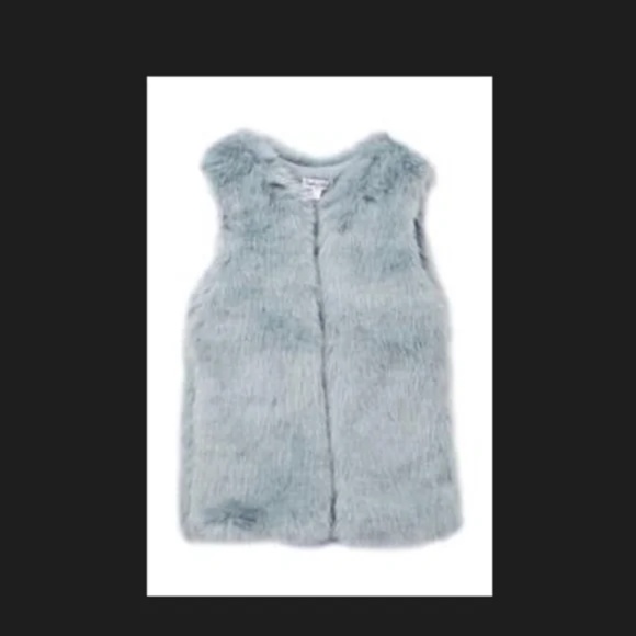 NEW TODDLER GIRL 3T FAUX FUR VEST JACKET FULL ZIP BY SPLENDID NWT - Picture 6 of 6